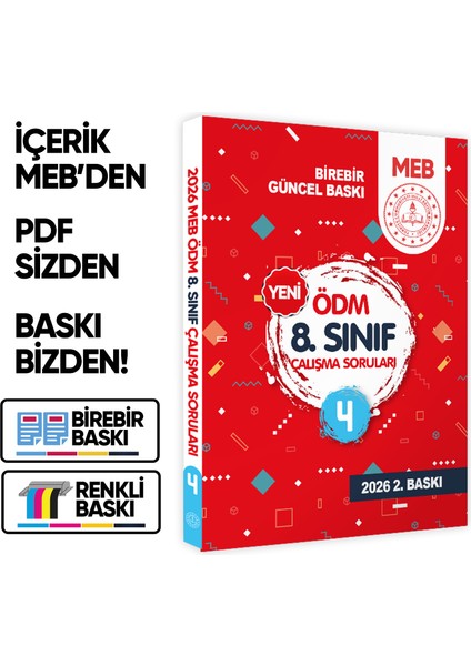 2026 Lgs 8.sınıf Meb Çalışma Soruları Soru Bankası 6lı Modül Set Ödm Çalışma Kitapları Baskı Ücreti indirimleri