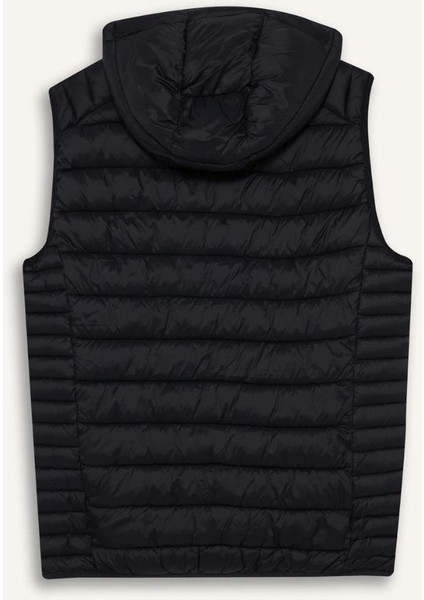 Slim Fit Dar Kesim Kapüşonlu Fermuarlı Yelek N4652AZ25AU