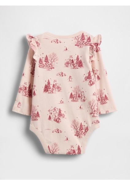 Bebek Pembe First Favorites Organik Pamuk Bodysuit modelleri