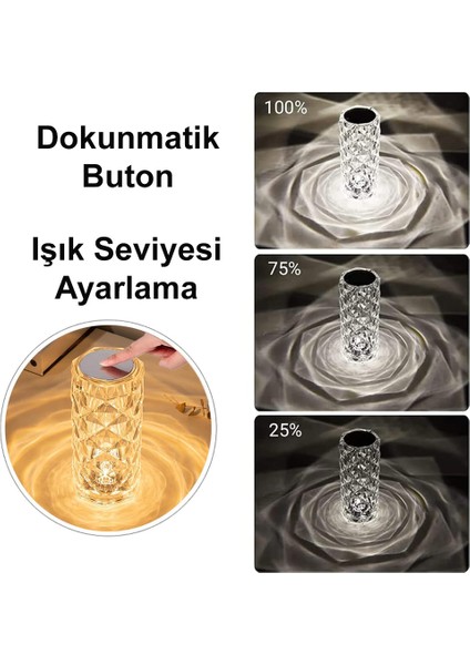 Dokunmatik 3 Renk USB Kablolu LED Masa Lambası GT-CL15 fırsatları