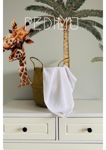 Müslin Örtü – Müslin Bebek Battaniyesi – Unisex – Düz – 75×75 cm fiyatları
