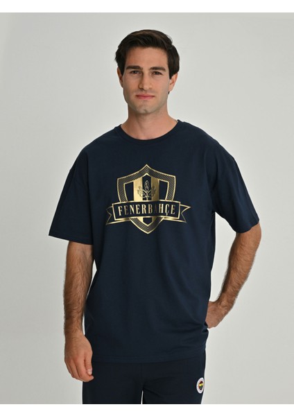 Erkek Kolej Gold Detaylı Tshırt