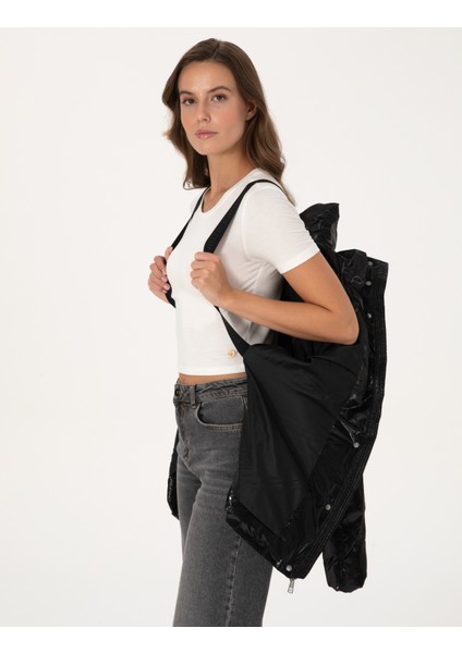 Kadın Siyah Comfort Fit Mont 50308990-VR046 fırsatları