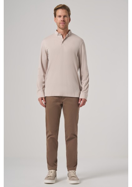 Erkek Taş Trend Polo Yaka Rayon Sweatshirt fırsatları