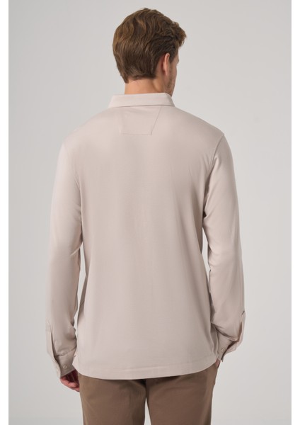 Erkek Taş Trend Polo Yaka Rayon Sweatshirt indirimleri