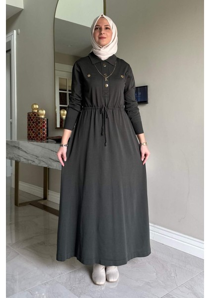 Hazan Triko Elbise Haki fırsatları