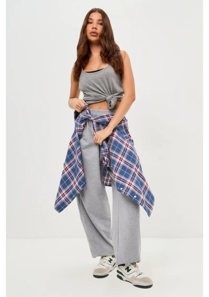 Bol Tarz Baggy Jogger Eşofman Altı Içi Şardonlu Gri / Siyah / Füme modelleri