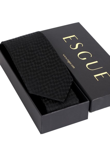 8 cm Klasik Geniş Hand Made Siyah Gölge Desenli Mendilli Kravat fırsatları