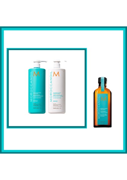 Repair Şampoo 1000ML &repair Saç Kremi 1000ML & Treatment Original, 100 ml