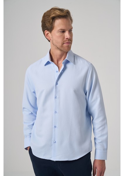 Erkek A. Mavi Trend Dynamic Fit Sert Yaka Gömlek fiyatları