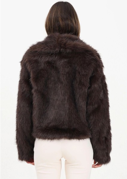 Kadın Onldawn Suni Kürk Mont 15348977 Kahverengi indirimleri