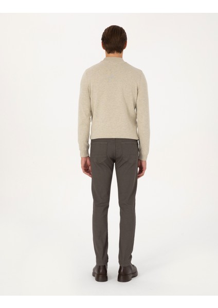 Erkek Kahverengi Slim Fit Jean Pantolon 50317311-VR197 fırsatları