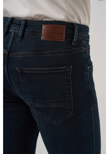 Erkek Haki Denim 5 Cep Slim Fit Jean Kot Pantolon fırsatları