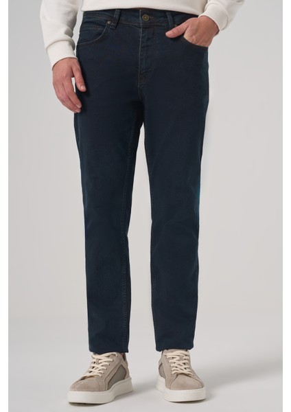 Erkek Kahve Denim 5 Cep Dynamic Fit Jean Kot Pantolon