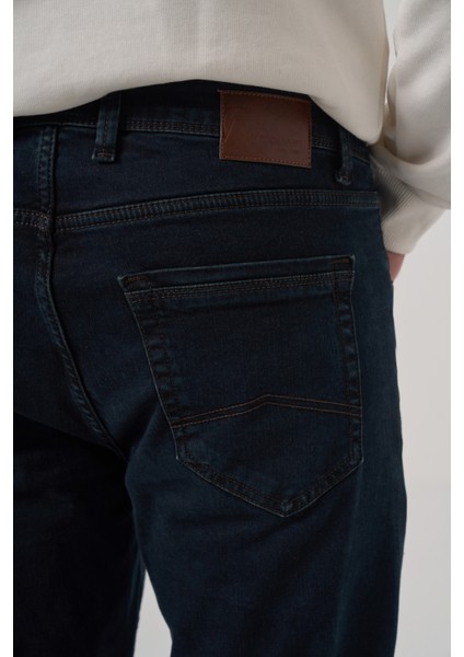 Erkek Kahve Denim 5 Cep Dynamic Fit Jean Kot Pantolon fırsatları