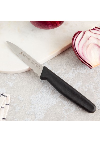 Daily Tırtıklı Meyve Bıçağı Siyah 9 cm fiyatları