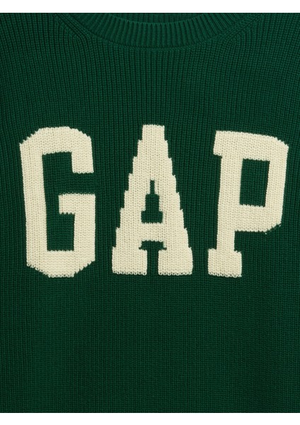 Kadın Yeşil Gap Logo Intarsia Kazak modelleri