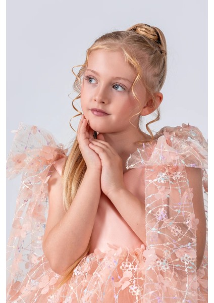 Papatya Model Kız Çocuk Abiye Elbise modelleri