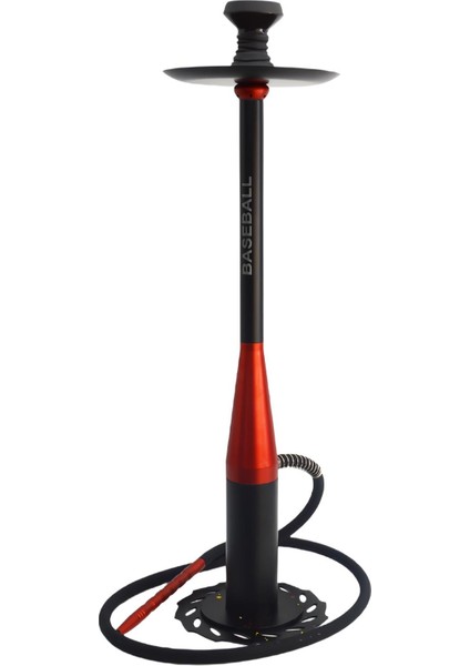 Beyzbol Sopası Tasarım Alüminyum Gövdeli Manyetik Zeminli 3 Bilyeli Modern Tahliyeli Nargile Takımı modelleri