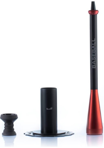 Beyzbol Sopası Tasarım Alüminyum Gövdeli Manyetik Zeminli 3 Bilyeli Modern Tahliyeli Nargile Takımı indirimleri