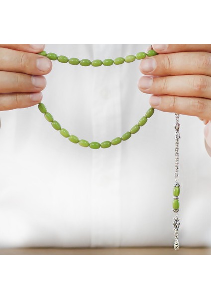 Kararmaz Metal Arnavut Zincir Püsküllü Özel Kesim Orman Yeşili Sıkma Kehribar Tesbih fırsatları