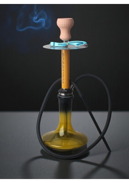 Techno Spider-Man Özel Tasarım Modern Tahliye Sistemli 4 Bilyeli Çelik Gövdeli Premium Nargile Seti