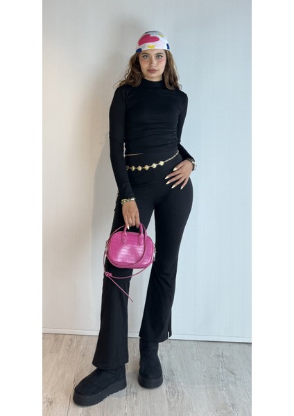 Kadın Balıkçı Yaka Viskon Kumaş Uzun Kollu Bluz fiyatları