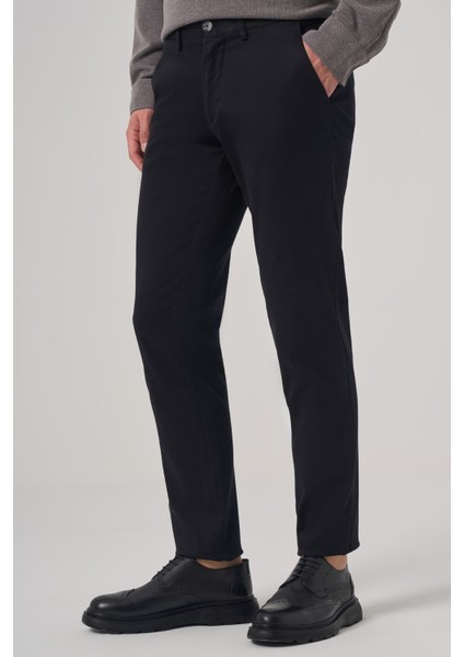 Erkek Siyah Pamuk Trend Slim Fit Chino Pantolon fiyatları