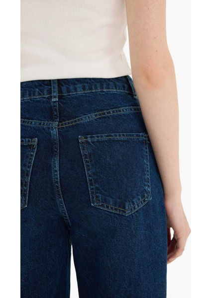 90's Wide Leg Yüksek Bel Uzun Jean Yıkamalı Pantolon E4269AX25SP