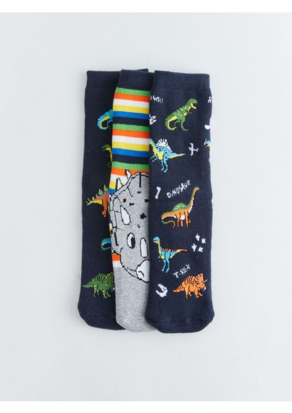 Yeni Sezon Desenli Erkek Çocuk Havlu Soket Çorap 3'lü fiyatları