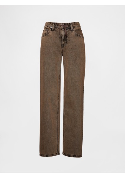 Kadın Kahverengi Low Rise '90S Jean Pantolon fiyatları