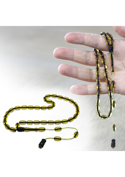 Sistemli Özel Kesim Ihlamur Sarı Ateş Kehribar Tesbih fiyatları