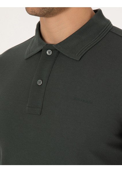 Erkek Koyu Haki Slim Fit Sweatshirt 50311678-VR111