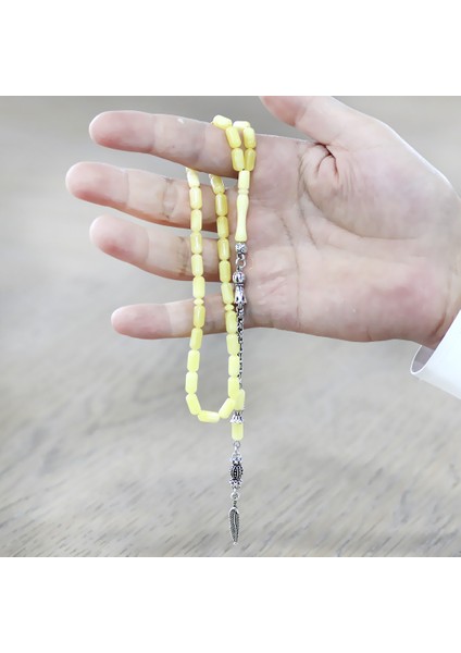 Su Damlası Tasarım Gümüş Renk Kararmaz Metal Püsküllü Kapsül Kesim Sarı Beyaz Beyrut Kehribar Tesbih fırsatları