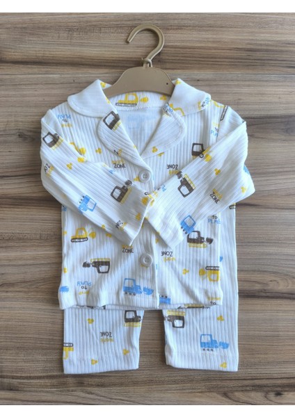 Laura Baby Araba Desenli Erkek Bebek Çocuk Pijama Takımı fırsatları