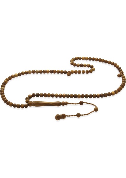 Sistemli Küre Kesim Mini Boy Kahverengi 99 Taneli Kuka Namaz Tesbihi