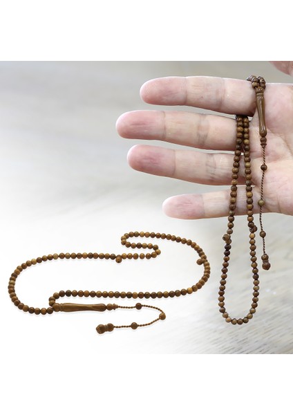 Sistemli Küre Kesim Mini Boy Kahverengi 99 Taneli Kuka Namaz Tesbihi fiyatları