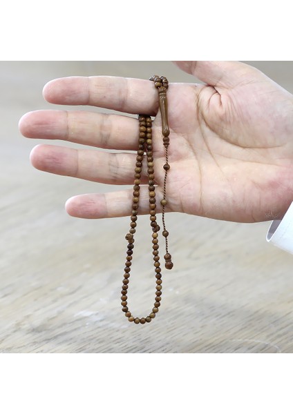 Sistemli Küre Kesim Mini Boy Kahverengi 99 Taneli Kuka Namaz Tesbihi modelleri