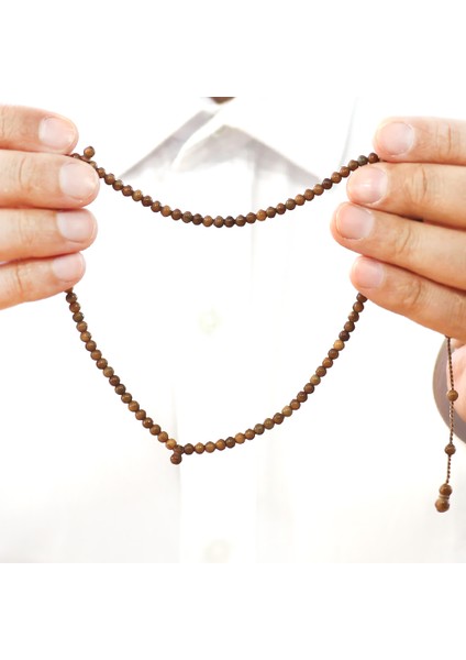 Sistemli Küre Kesim Mini Boy Kahverengi 99 Taneli Kuka Namaz Tesbihi fırsatları