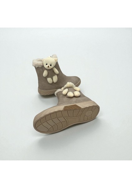 Kız Çocuk Bej Ayıcıklı Kaymaz Taban Bot fırsatları