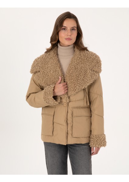 Kadın Bej Comfort Fit Mont 50308993-VR011