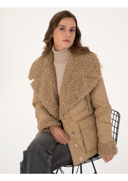 Kadın Bej Comfort Fit Mont 50308993-VR011 modelleri