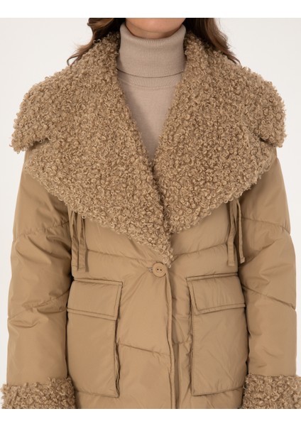 Kadın Bej Comfort Fit Mont 50308993-VR011