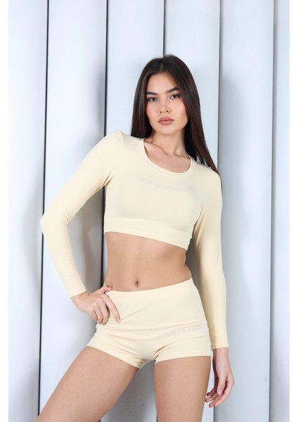 Kadın Sarı Kısa Tişört Şort Takım | MSC055-SARI modelleri
