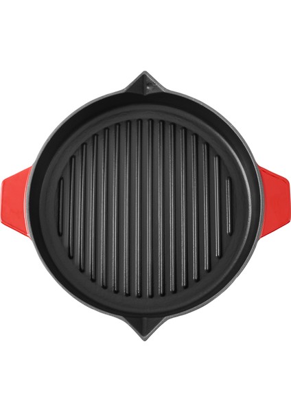 Duo Cast Bombe Grill Tava Kırmızı 30 cm fiyatları