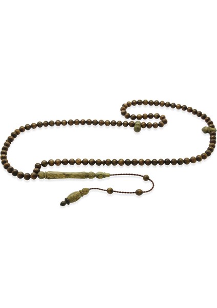 Sistemli Küre Kesim Kahverengi 99 Taneli Pelesenk Namaz Tesbihi