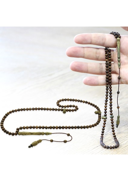 Sistemli Küre Kesim Kahverengi 99 Taneli Pelesenk Namaz Tesbihi fiyatları