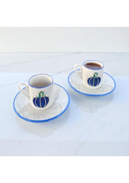 Homeinn Balkabağı Desenli 2’li Kahve Fincan Takımı – Şık Sunum, Hediyelik, Dekoratif, Seramik fiyatları