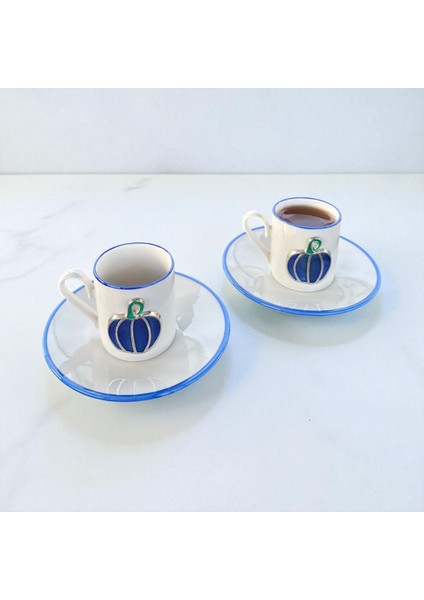 Homeinn Balkabağı Desenli 2’li Kahve Fincan Takımı – Şık Sunum, Hediyelik, Dekoratif, Seramik modelleri