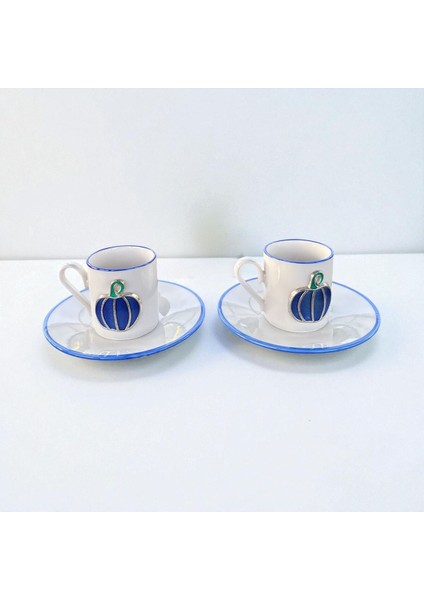 Homeinn Balkabağı Desenli 2’li Kahve Fincan Takımı – Şık Sunum, Hediyelik, Dekoratif, Seramik fırsatları